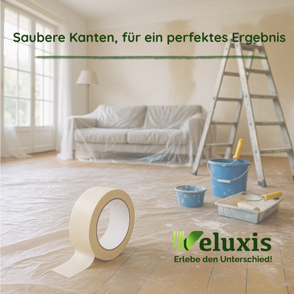 Flachkreppband 50mm Abklebeband – Professionell & Präzise Veluxis®