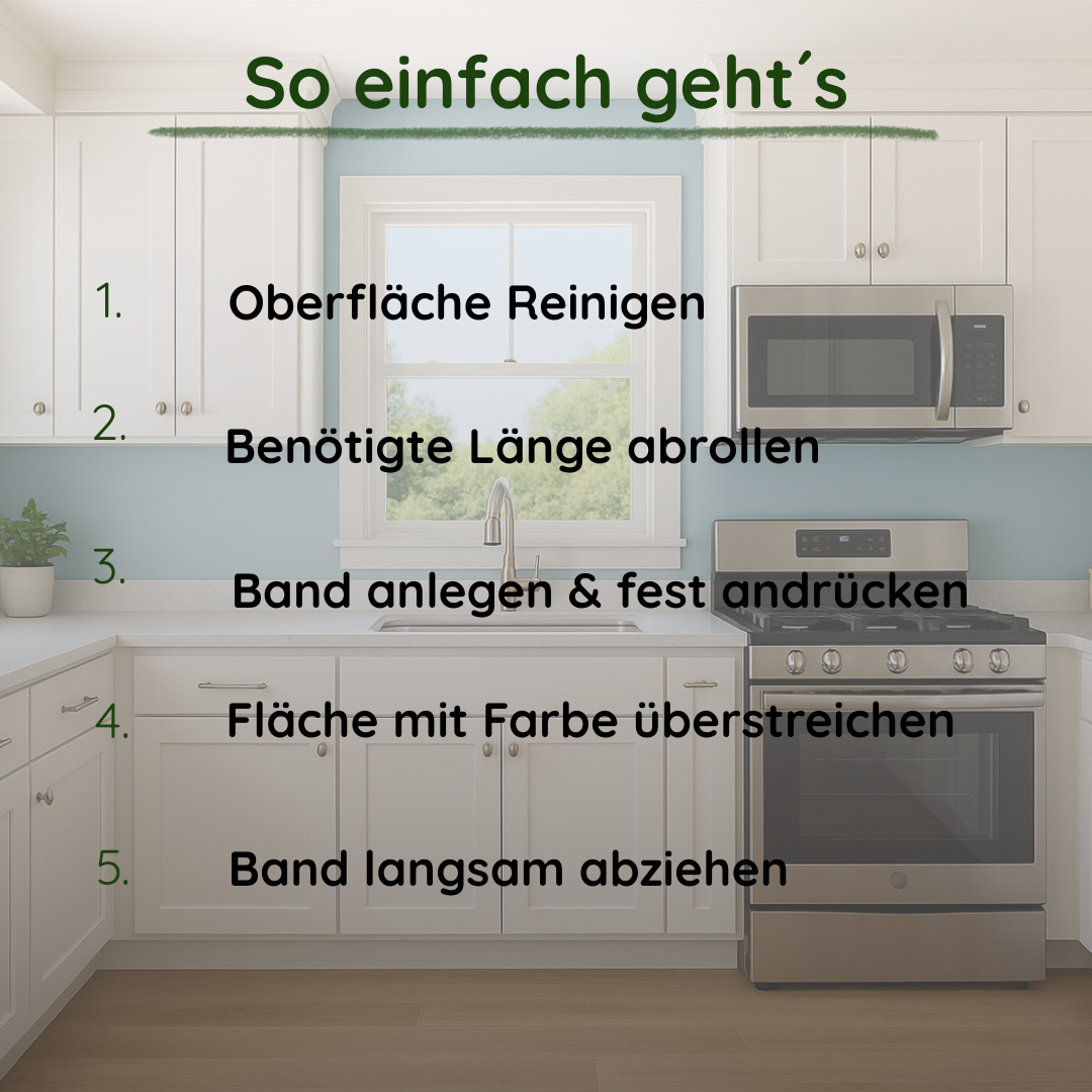 Veluxis® Malerkrepp 50mm – Reißfest & Nassfest