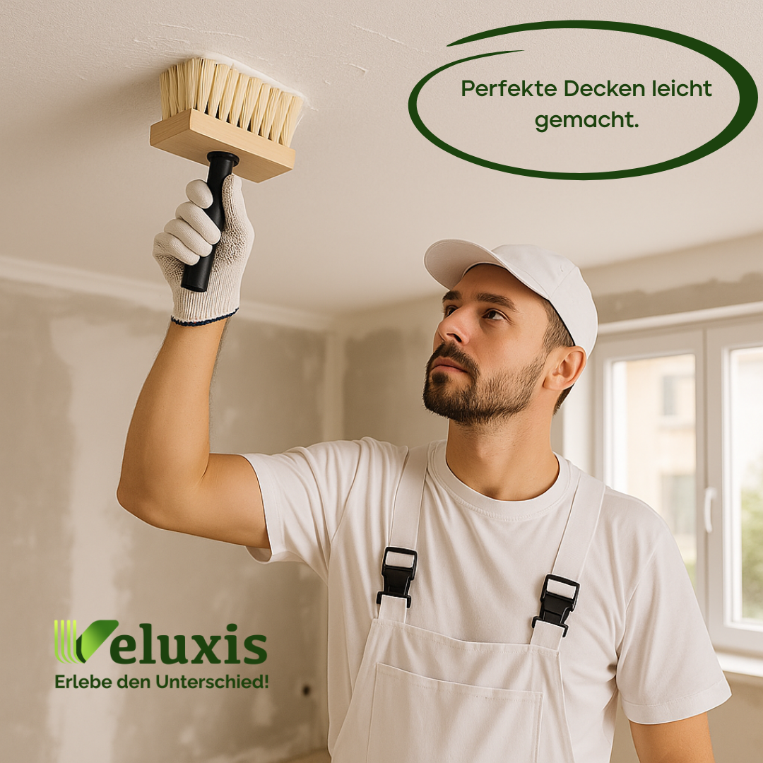 Malerbürste Deckenbürste Innenbereich – 17 cm Synthetikborsten Veluxis®