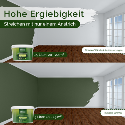 Wandfarbe Grün Innen – Universal Matt Finish Veluxis®