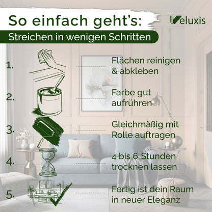 Wandfarbe Golden Oak – Made in Germany Veluxis®