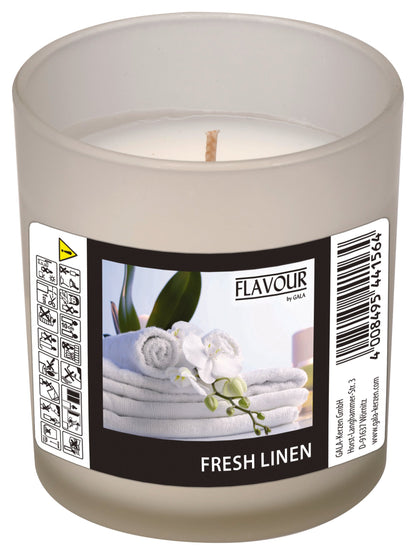 Duftkerze Fresh Linen, Weiß 110 g