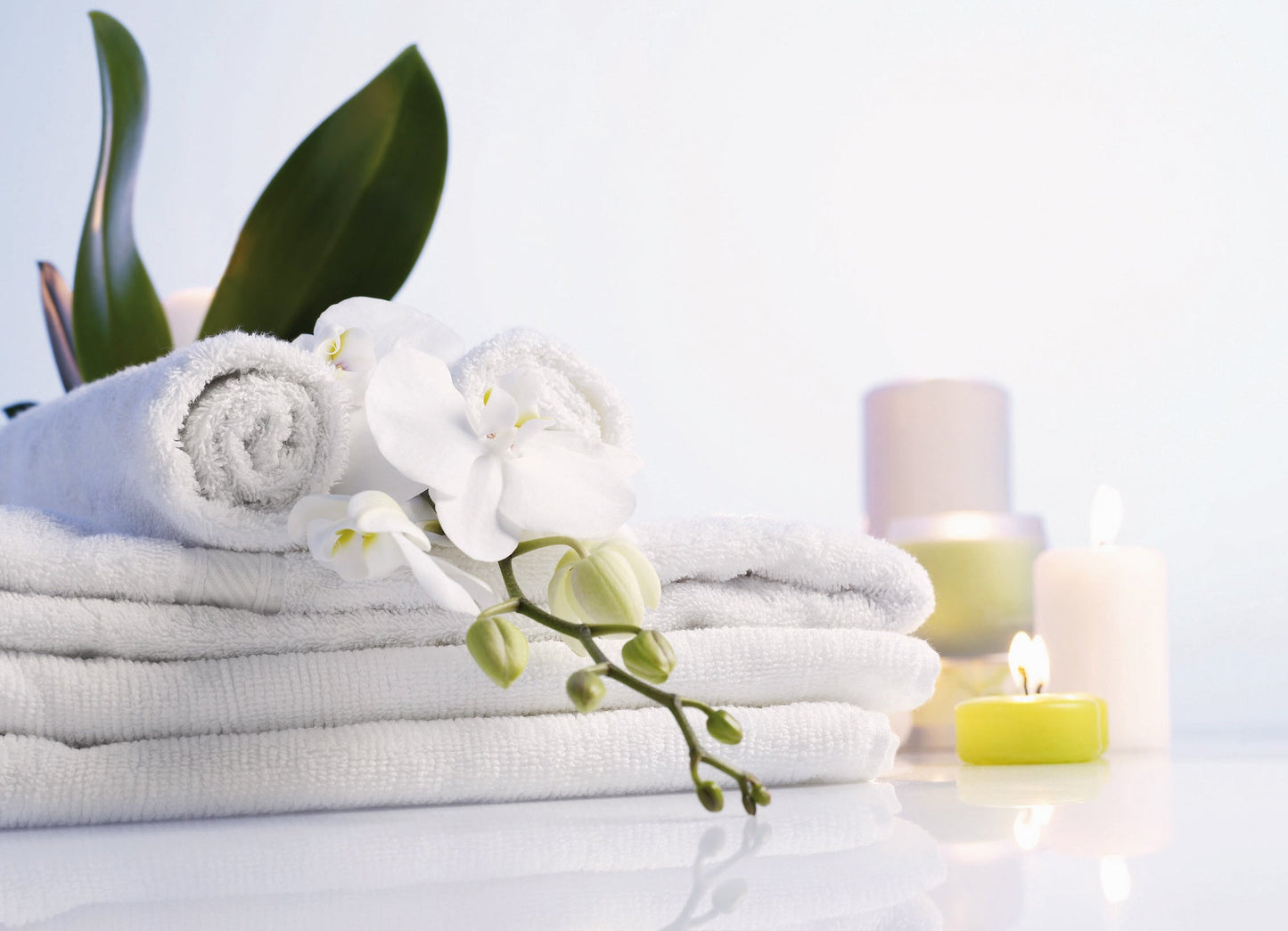 Duftkerze Fresh Linen, Weiß 110 g