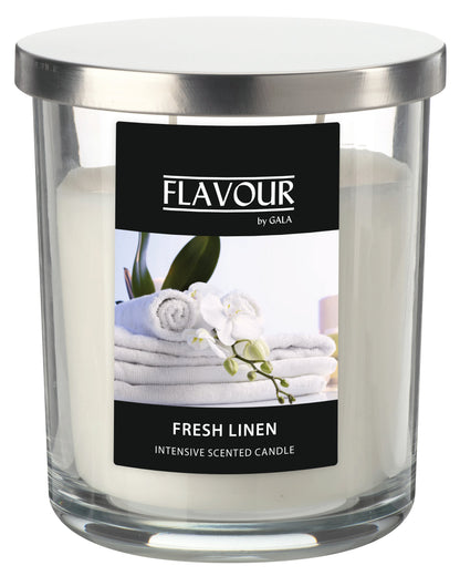 Duftkerze Fresh Lime, Weiß 380 g