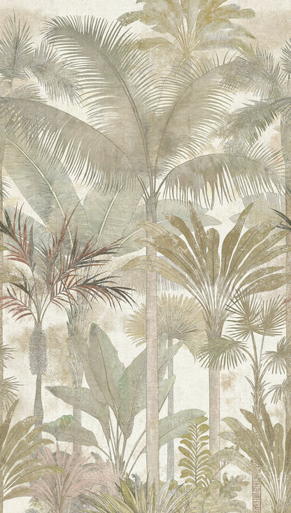 Fototapete Palmen Beige - 1,59 m x 2,80 m
