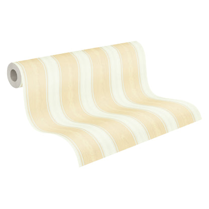 Concerto 3 Papiertapete Gelb Creme 10,05 m x 0,53 m