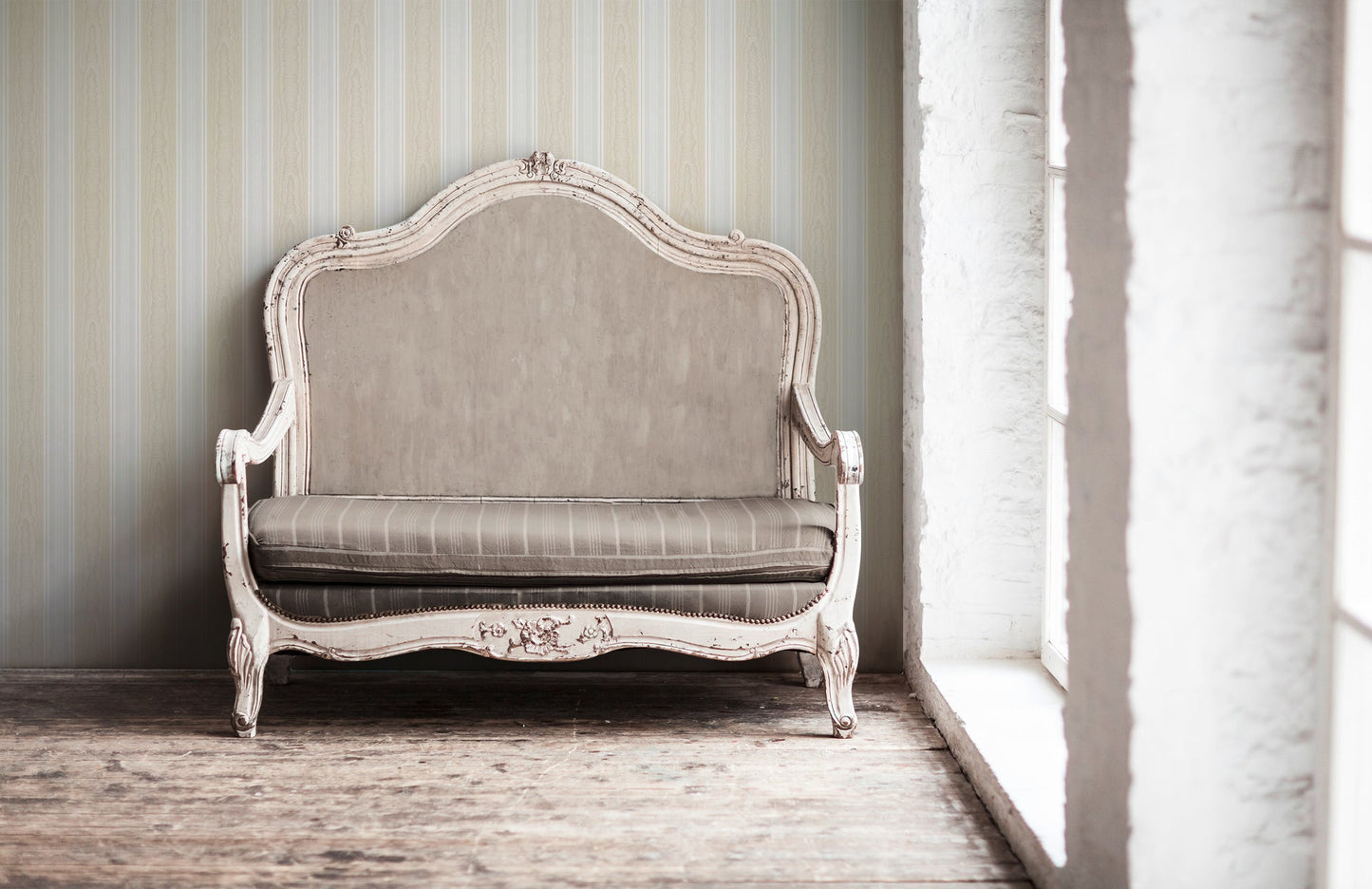 Concerto 3 Papiertapete Gelb Creme 10,05 m x 0,53 m
