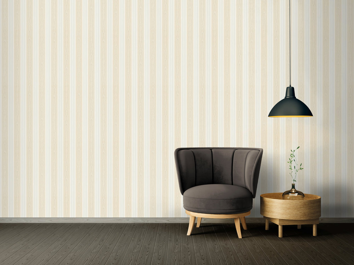 Concerto 3 Papiertapete Gelb Creme 10,05 m x 0,53 m