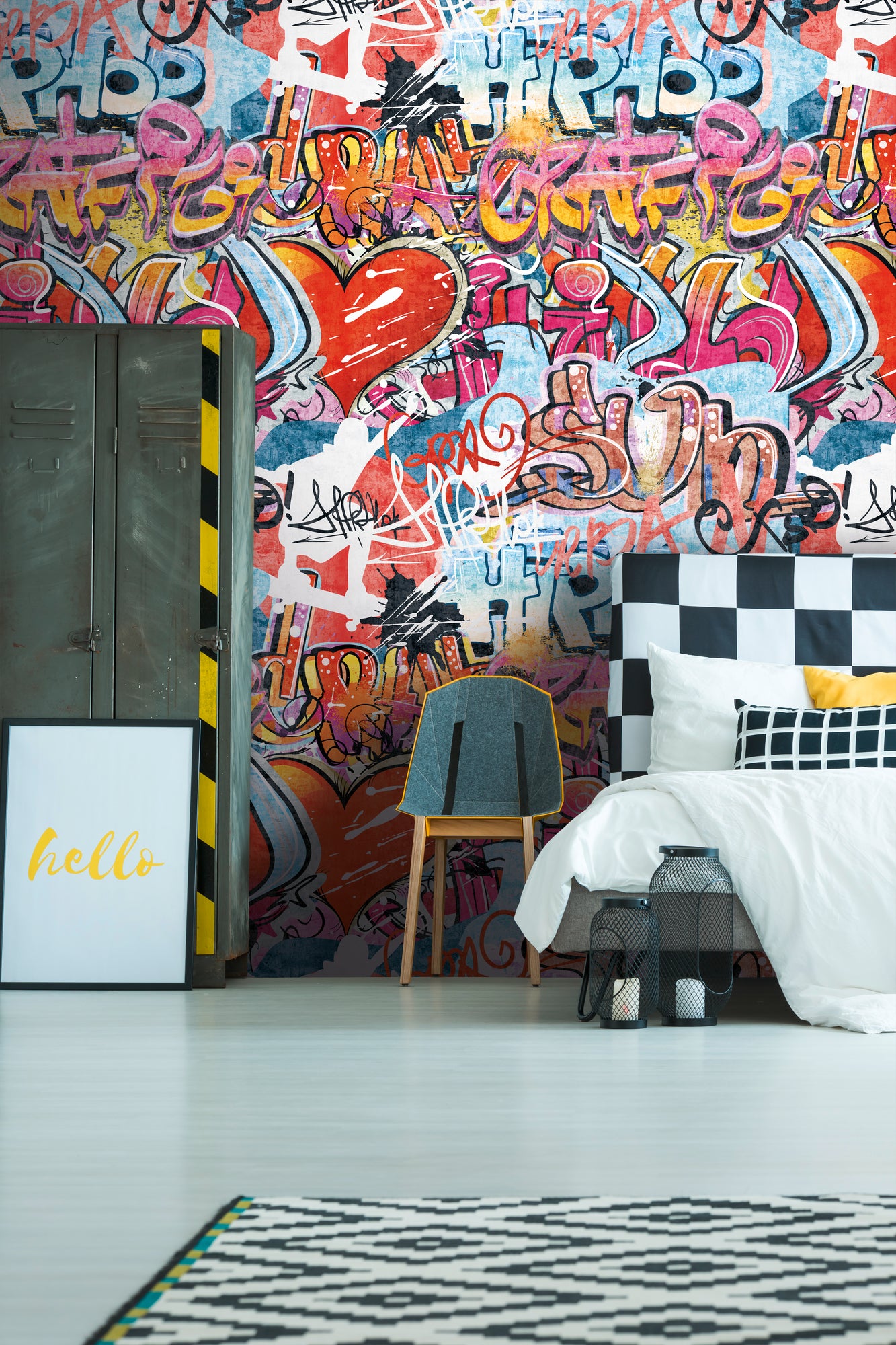 Fototapete Graffiti Mix - 1,59 m x 2,80 m