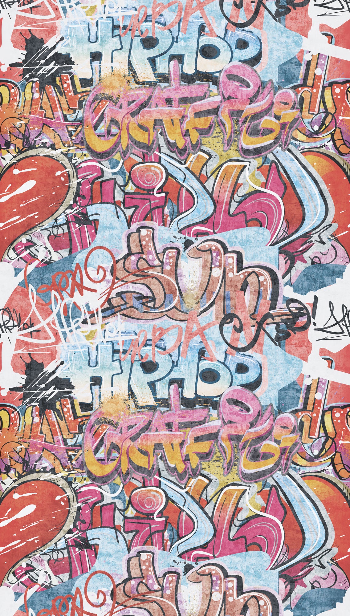 Fototapete Graffiti Mix - 1,59 m x 2,80 m