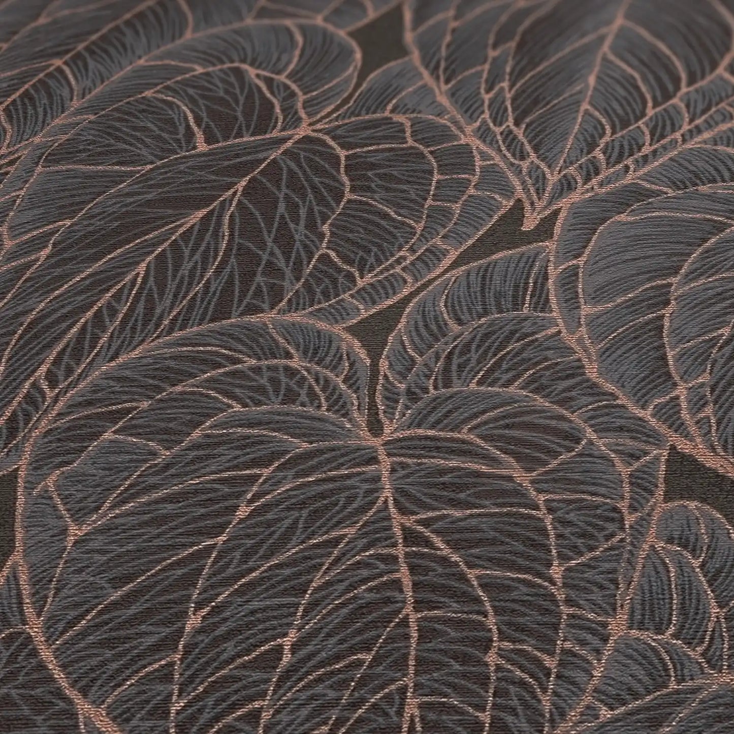 Livingwalls Daniel Hechter 7  Blätter Braun Schwarz - 10,05 m x 0,53 m
