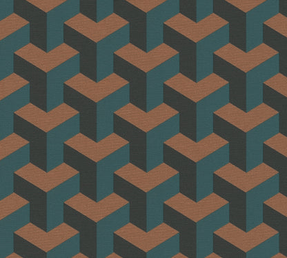 Livingwalls Daniel Hechter 7  3D Grafik Blau - 10,05 m x 0,53 m