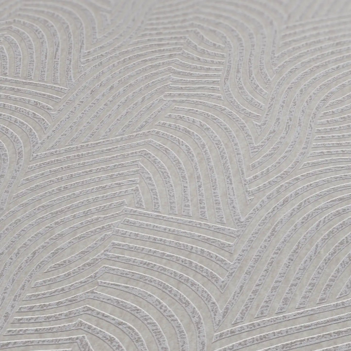 Livingwalls Daniel Hechter 7 Vliestapete Grafik Linienmuster Hellgrau Metallic - 10,05 m x 0,53 m