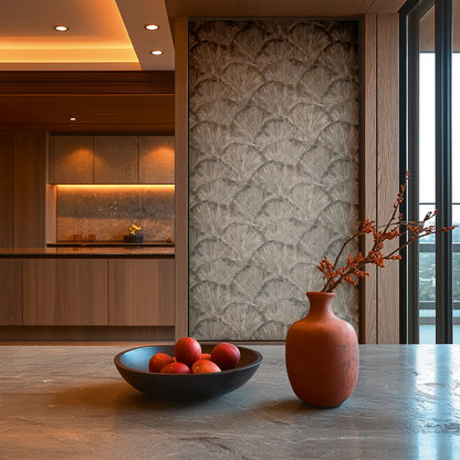 Livingwalls Metropolitan Stories Hot Spots Aiko - Ginkaku-Ji Abstrakt Beige - 10,05 m x 0,53 m