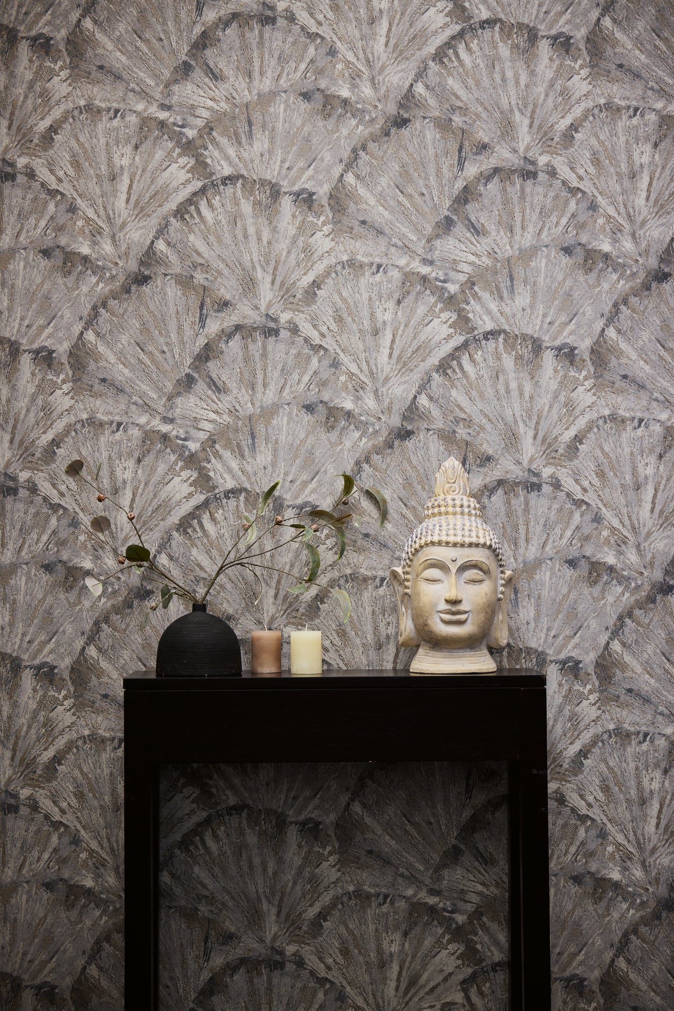 Livingwalls Metropolitan Stories Hot Spots Aiko - Ginkaku-Ji Abstrakt Beige - 10,05 m x 0,53 m