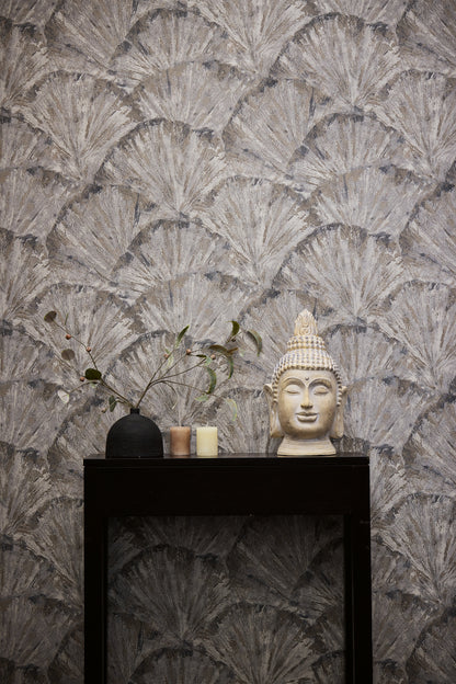 Livingwalls Metropolitan Stories Hot Spots Aiko - Ginkaku-Ji Abstrakt Beige - 10,05 m x 0,53 m