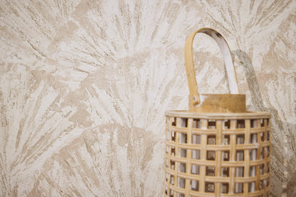 Livingwalls Metropolitan Stories Hot Spots Aiko - Ginkaku-Ji Abstrakt Creme - 10,05 m x 0,53 m