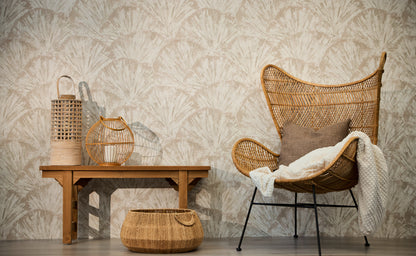 Livingwalls Metropolitan Stories Hot Spots Aiko - Ginkaku-Ji Abstrakt Creme - 10,05 m x 0,53 m