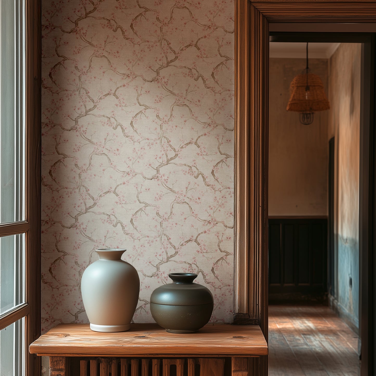 Livingwalls Metropolitan Stories Hot Spots Paula - Valle del Jerte Kirschblüten Creme - 10,05 m x 0,53 m
