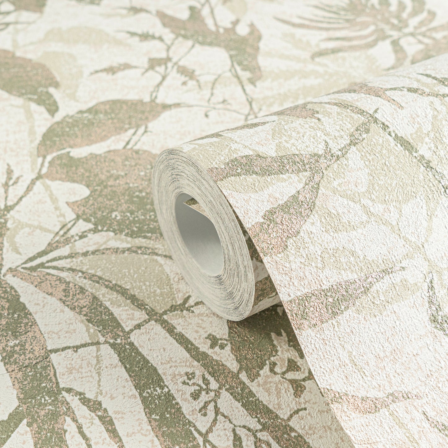 Livingwalls Metropolitan Stories Hot Spots Leon - Cloud Forest Dschungel Creme Grün - 10,05 m x 0,53 m
