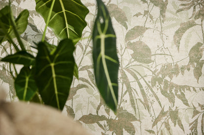 Livingwalls Metropolitan Stories Hot Spots Leon - Cloud Forest Dschungel Creme Grün - 10,05 m x 0,53 m