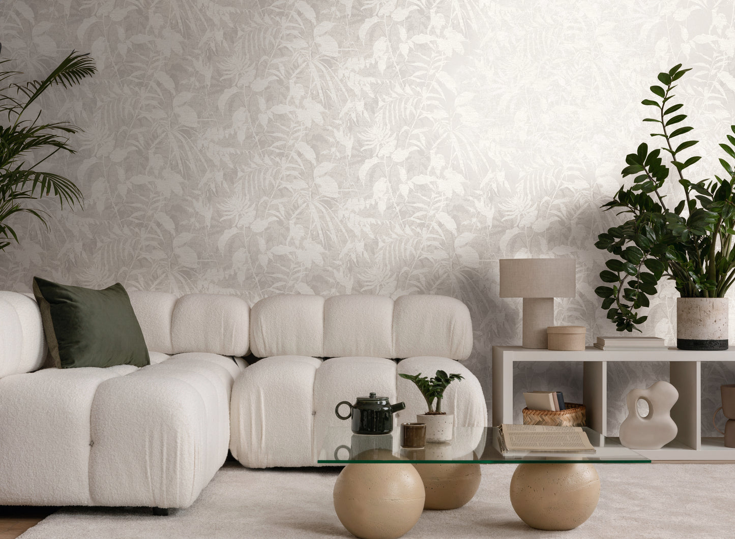 Livingwalls Metropolitan Stories Hot Spots Leon - Cloud Forest Dschungel Weiß - 10,05 m x 0,53 m