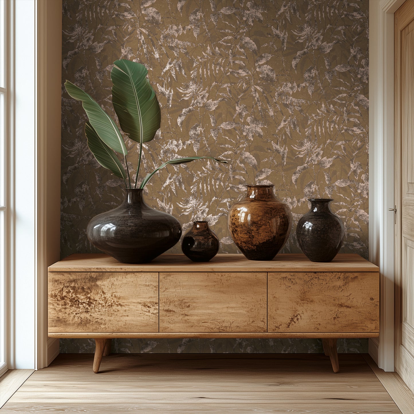 Livingwalls Metropolitan Stories Hot Spots Leon - Cloud Forest Dschungel Braun - 10,05 m x 0,53 m