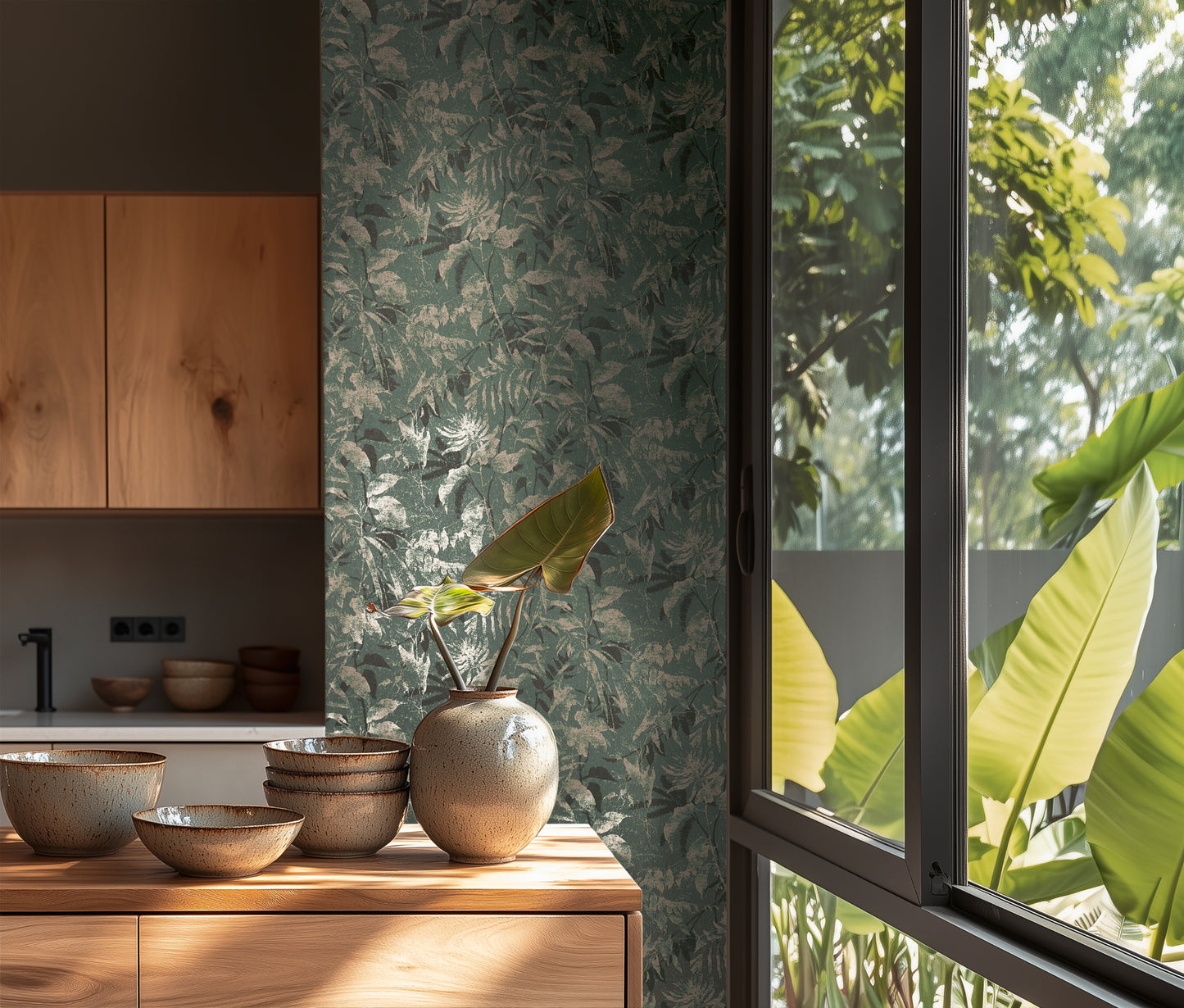 Livingwalls Metropolitan Stories Hot Spots Leon - Cloud Forest Dschungel Blau - 10,05 m x 0,53 m