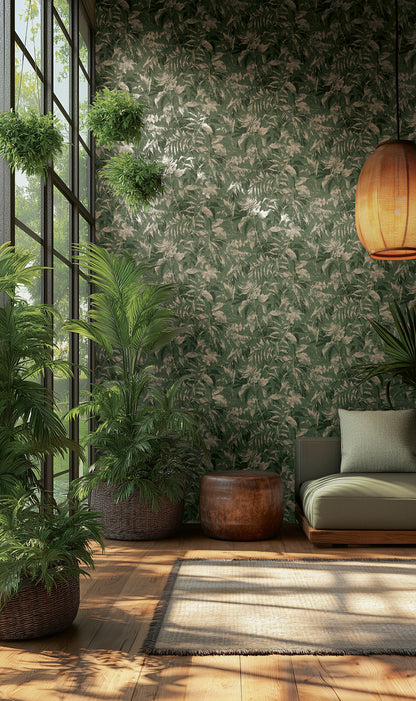 Livingwalls Metropolitan Stories Hot Spots Leon - Cloud Forest Dschungel Grün - 10,05 m x 0,53 m