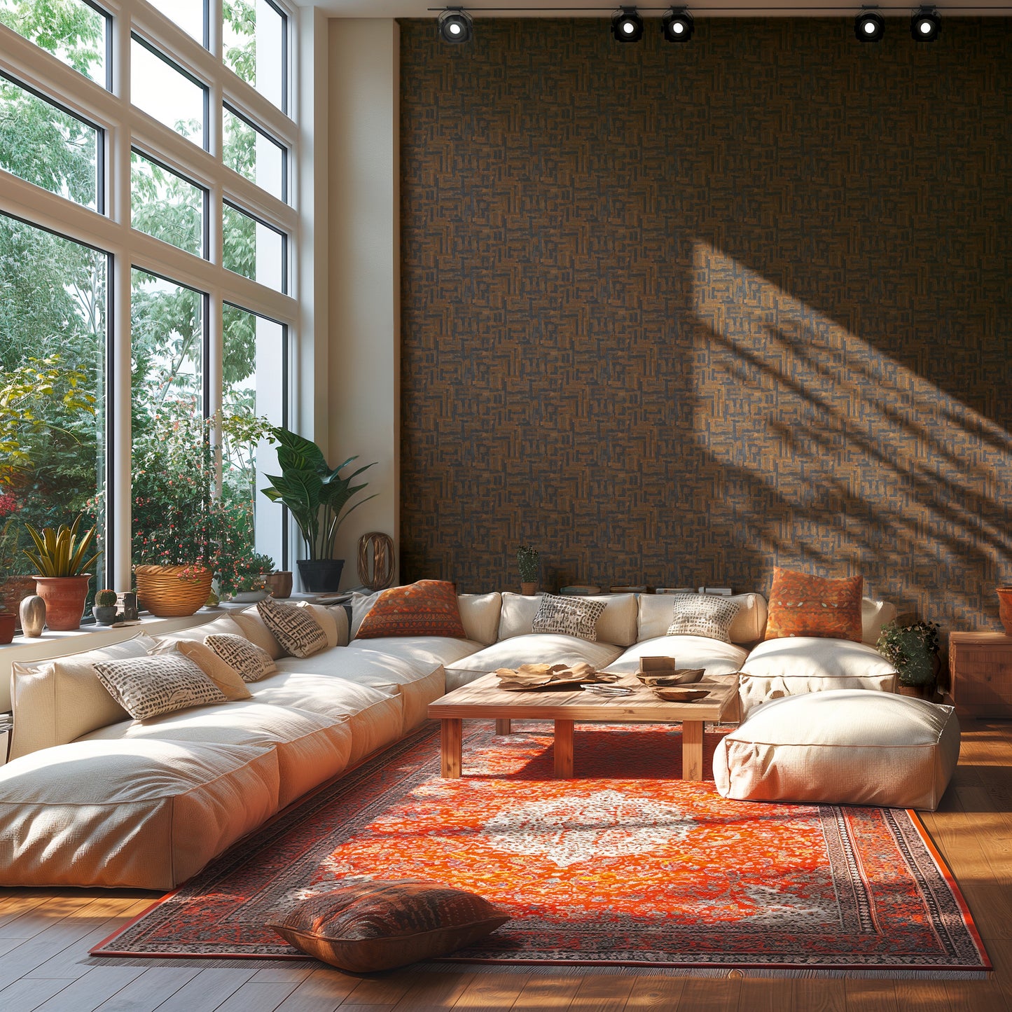 Livingwalls Metropolitan Stories Hot Spots Cem - Grand Bazaar Grafik Braun Dunkelblau - 10,05 m x 0,53 m