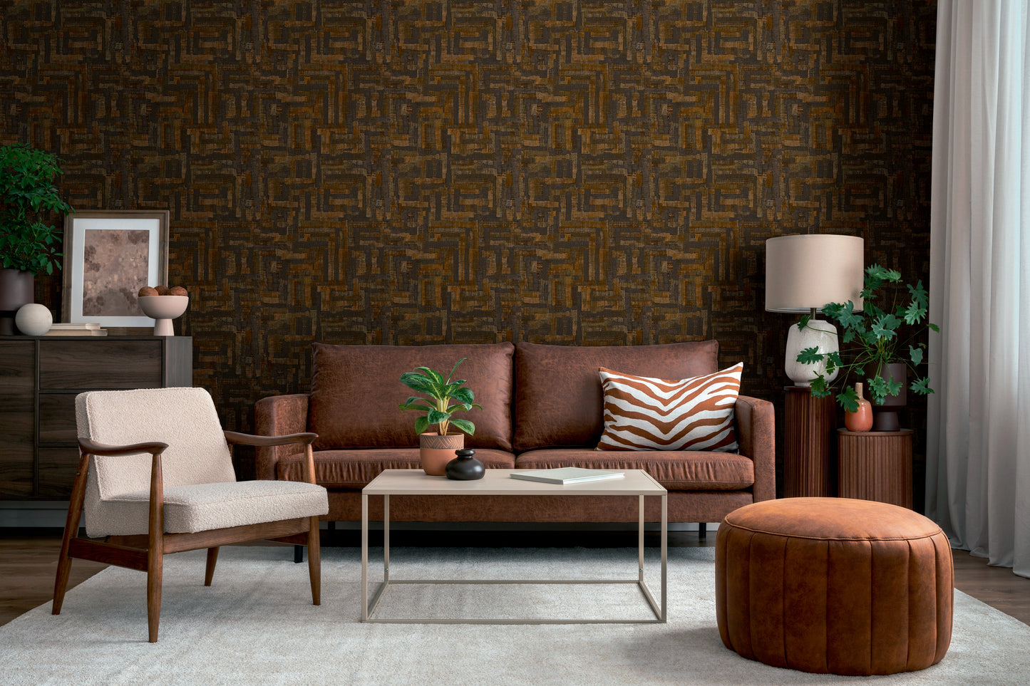 Livingwalls Metropolitan Stories Hot Spots Cem - Grand Bazaar Grafik Braun Schwarz - 10,05 m x 0,53 m