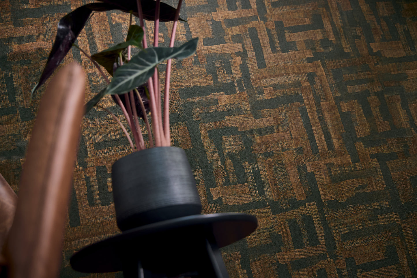 Livingwalls Metropolitan Stories Hot Spots Cem - Grand Bazaar Grafik Braun Schwarz - 10,05 m x 0,53 m