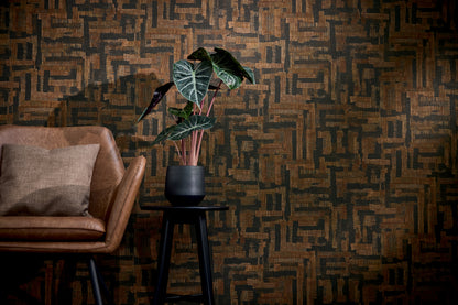 Livingwalls Metropolitan Stories Hot Spots Cem - Grand Bazaar Grafik Braun Schwarz - 10,05 m x 0,53 m