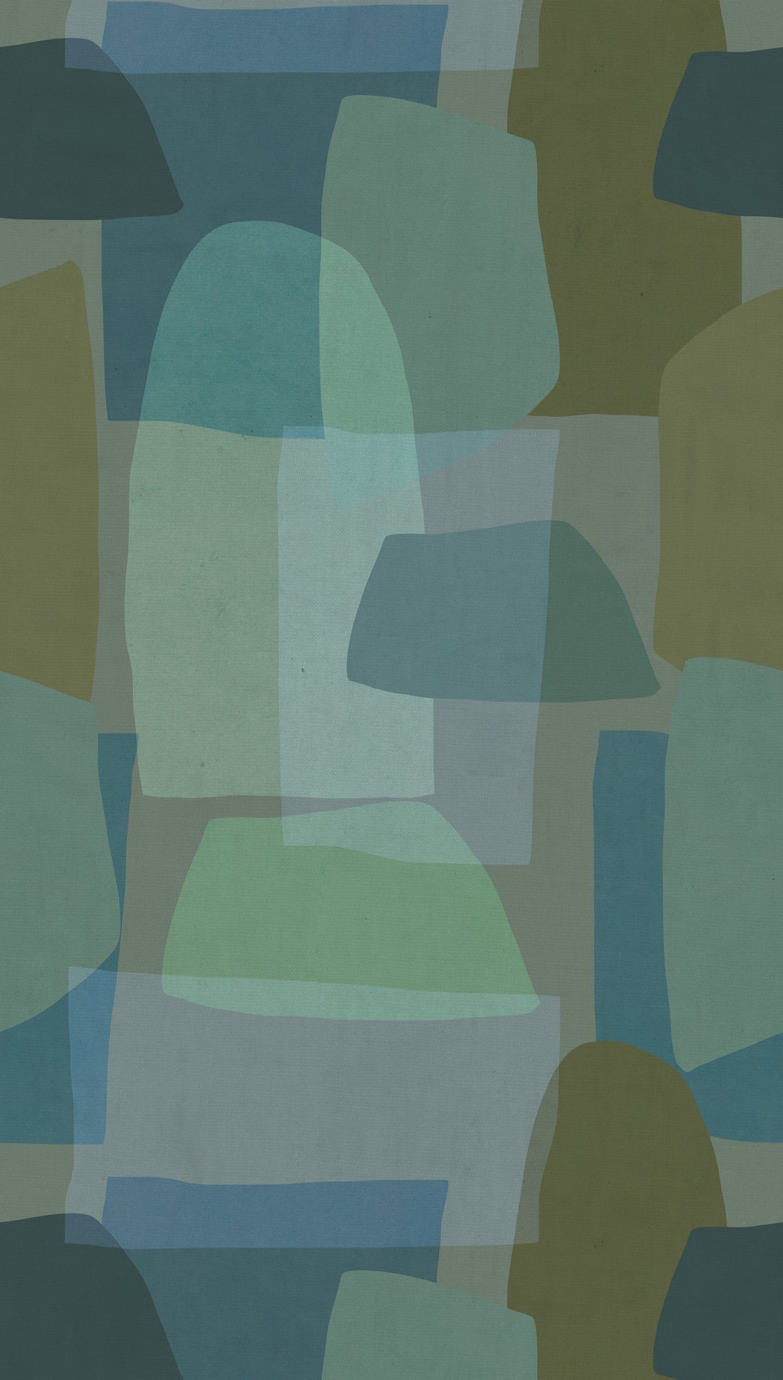 Fototapete Abstrakt Grün Blau - 1,59 m x 2,80 m