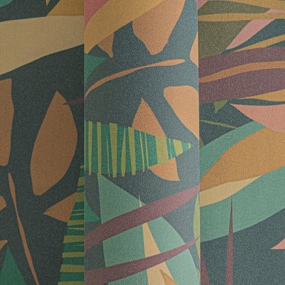 Livingwalls Anna D'Andrea  Blätter Blau Gelb - 10,05 m x 0,53 m