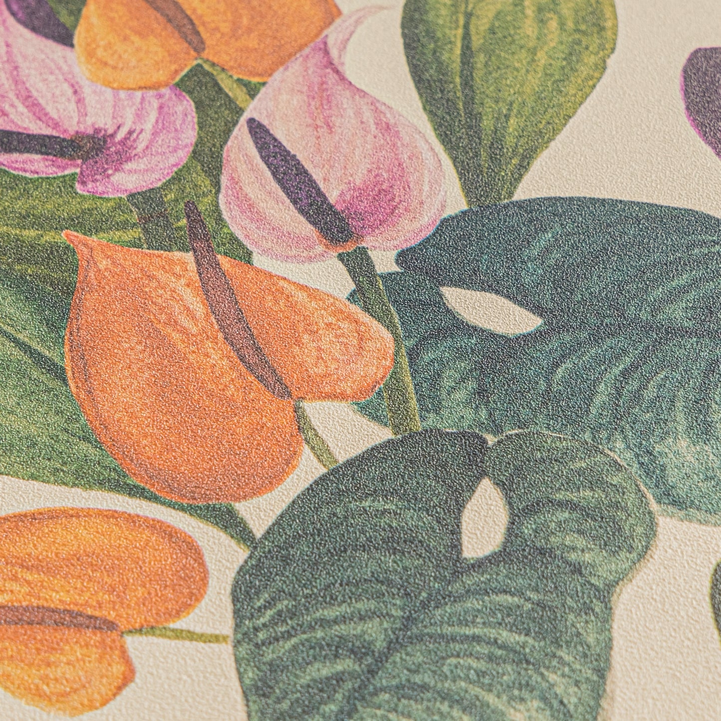 Livingwalls Anna D'Andrea  Blätter Creme Rosa - 10,05 m x 0,53 m