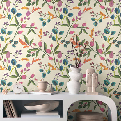 Livingwalls Anna D'Andrea  Floral Creme - 10,05 m x 0,53 m
