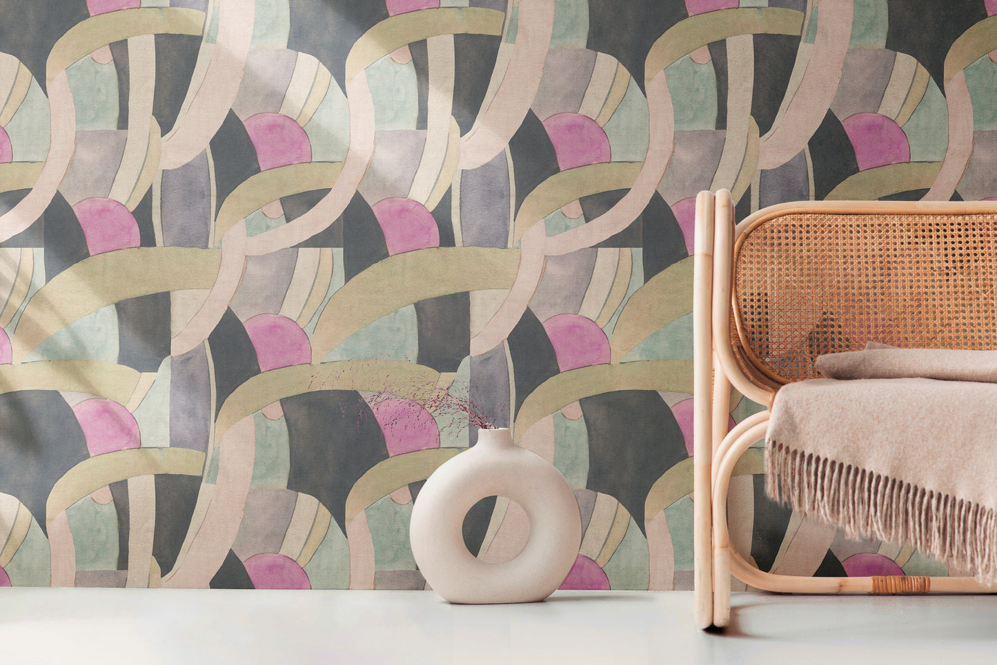 Livingwalls Anna D'Andrea  Grafik Beige - 10,05 m x 0,53 m