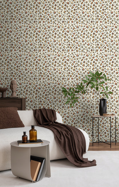 Livingwalls Anna D'Andrea  Leopardenmuster Weiß - 10,05 m x 0,53 m