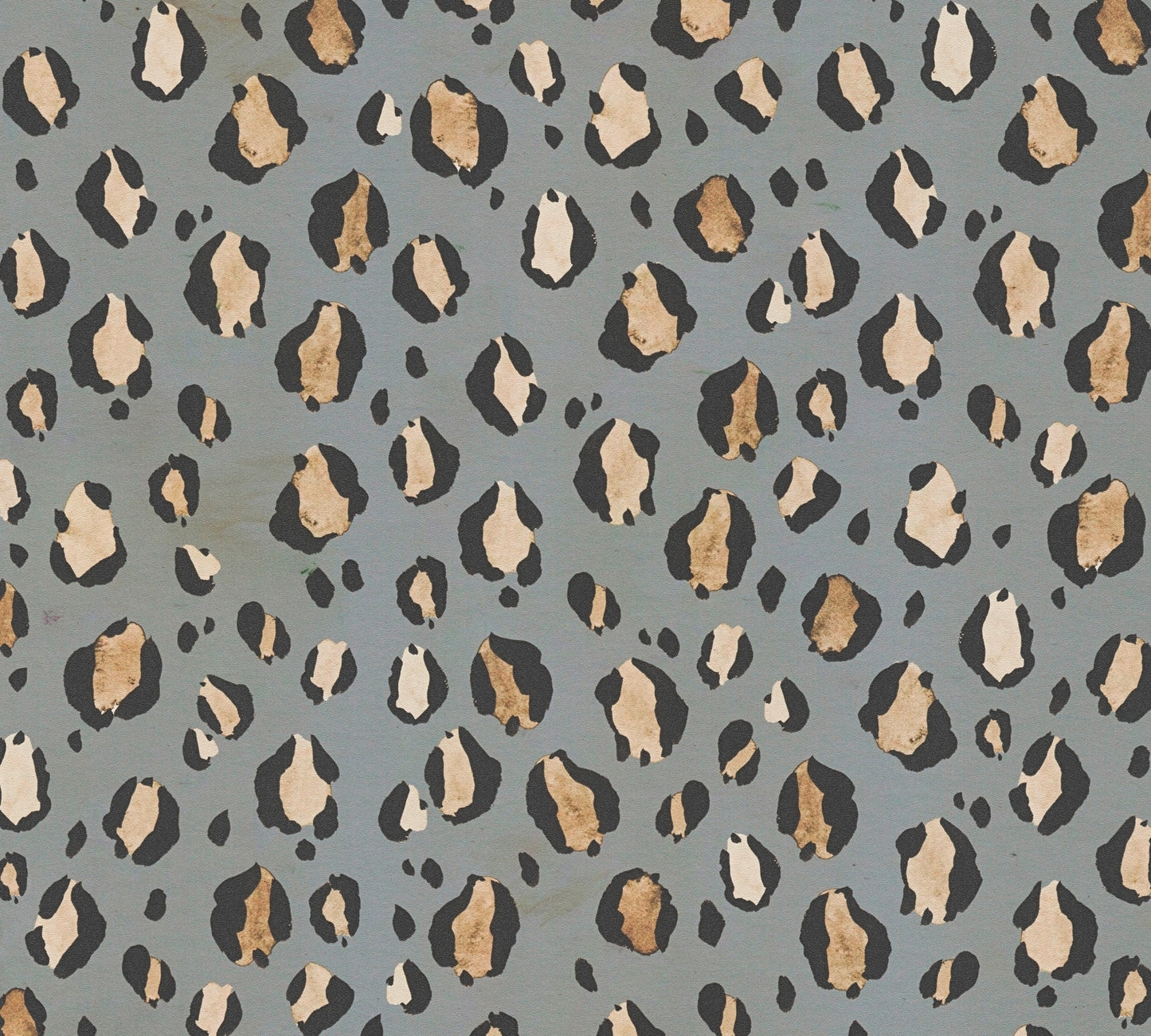 Livingwalls Anna D'Andrea  Leopardenmuster Grau - 10,05 m x 0,53 m