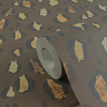Livingwalls Anna D'Andrea  Leopardenmuster Braun - 10,05 m x 0,53 m