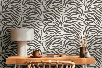 Livingwalls Anna D'Andrea  Zebra Schwarz - 10,05 m x 0,53 m