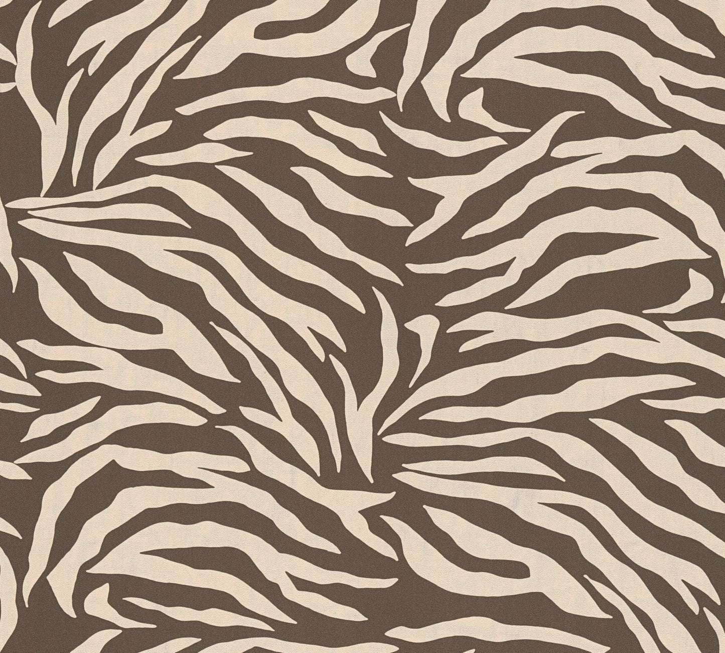 Mustertapete Zebra Muster Braun Beige - 10,05 m x 0,53 m
