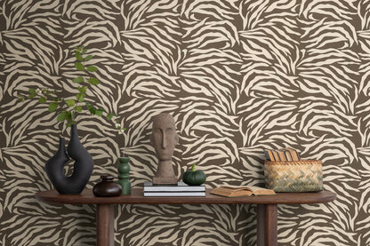 Livingwalls Anna D'Andrea  Zebra Braun - 10,05 m x 0,53 m
