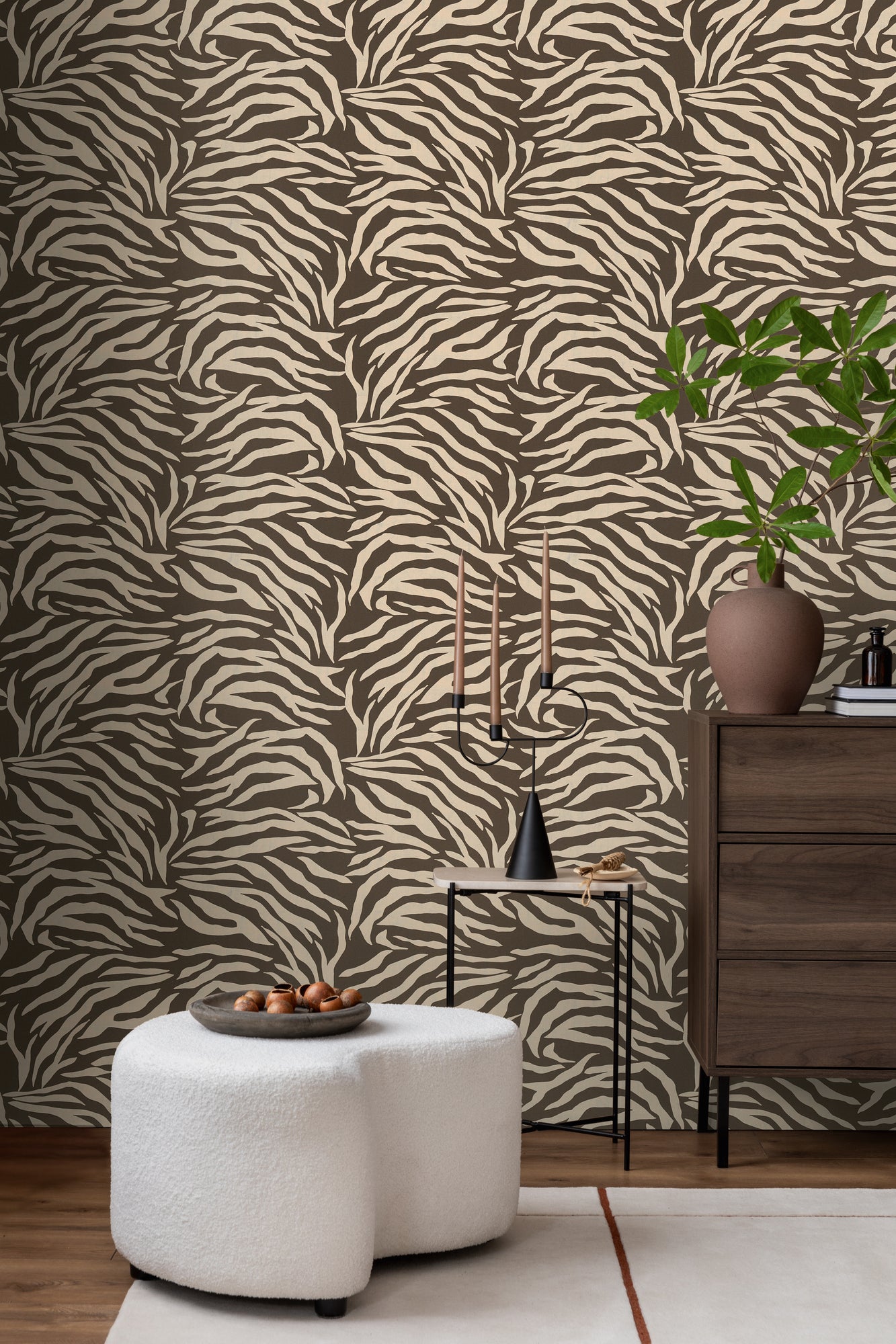 Livingwalls Anna D'Andrea  Zebra Braun - 10,05 m x 0,53 m