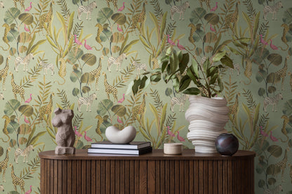 Livingwalls Anna D'Andrea  Floral Grün Braun - 10,05 m x 0,53 m