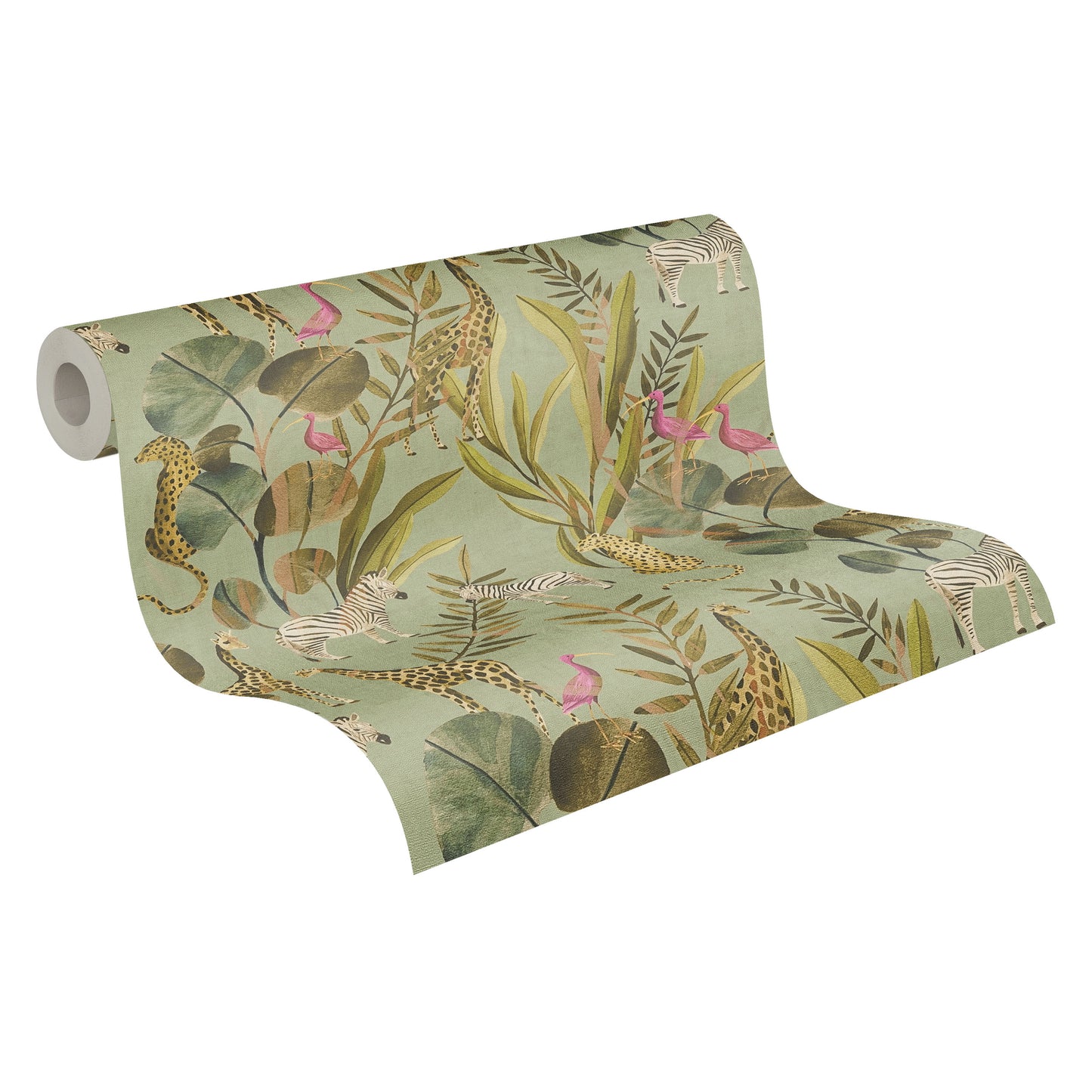 Livingwalls Anna D'Andrea  Floral Grün Braun - 10,05 m x 0,53 m