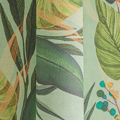 Livingwalls Anna D'Andrea  Blätter Blau Beige - 10,05 m x 0,53 m