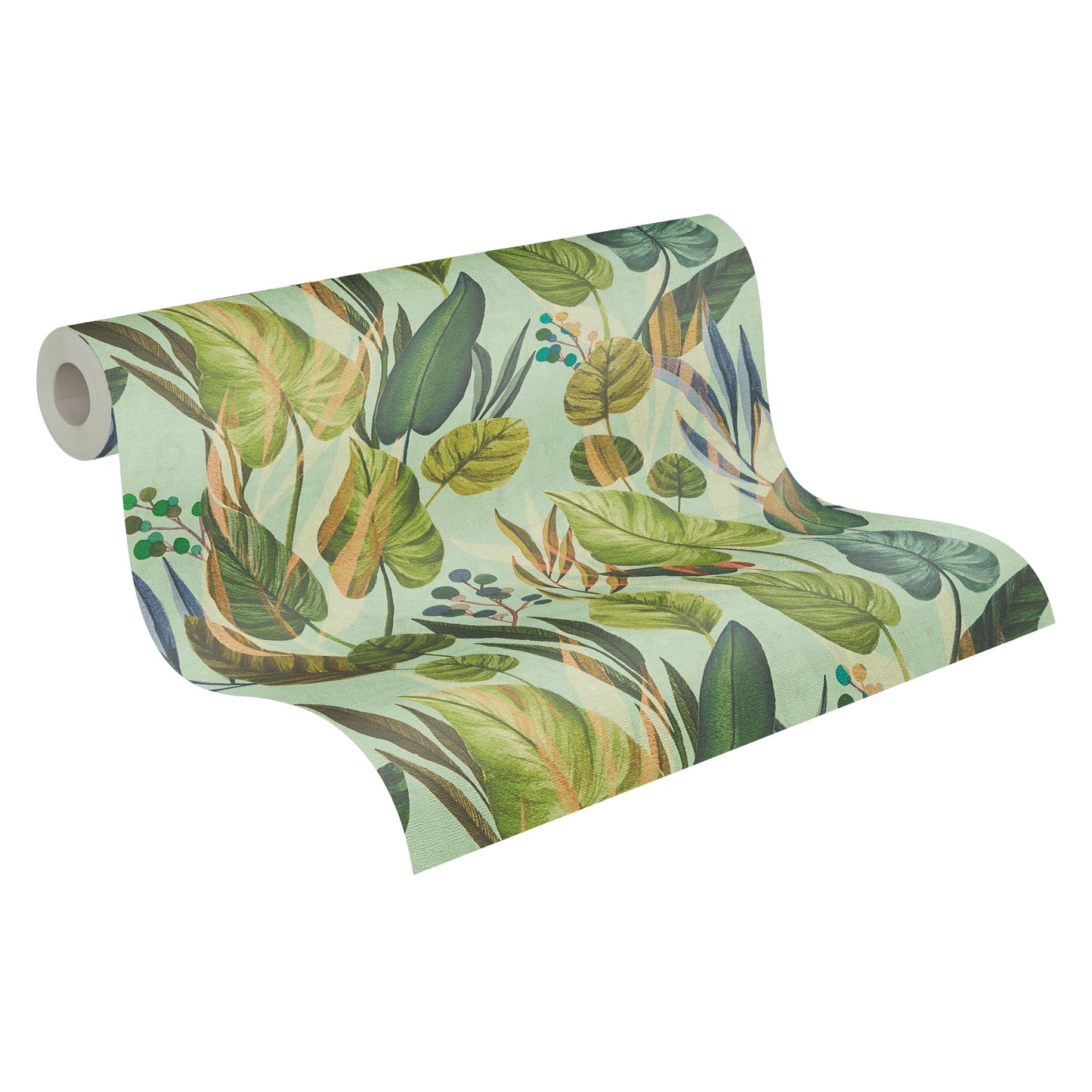 Livingwalls Anna D'Andrea  Blätter Blau Beige - 10,05 m x 0,53 m
