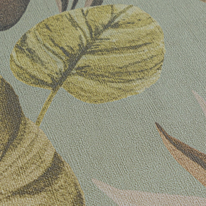 Livingwalls Anna D'Andrea  Blätter Braun Rosa - 10,05 m x 0,53 m